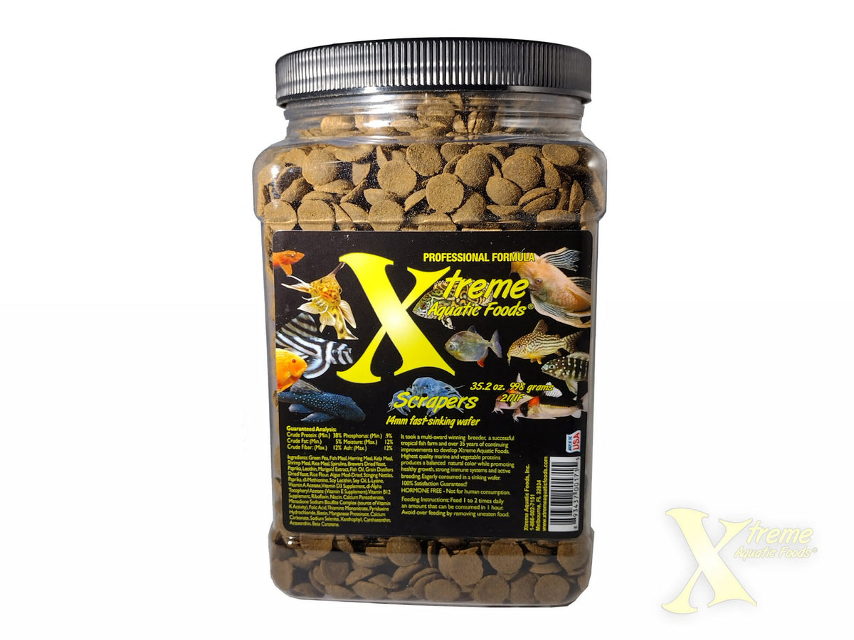 Xtreme Scrapers® - 13-14mm Fast Sinking Wafers with Pea Protein & Cellulose