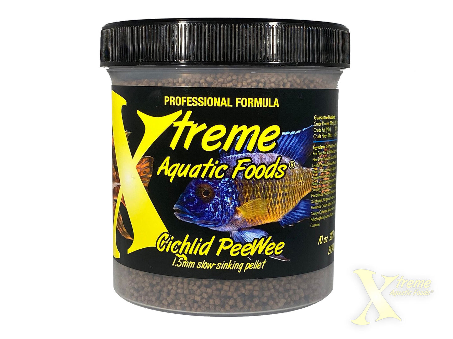 Xtreme Cichlid PeeWee® - 1.5mm slow-sinking pellet