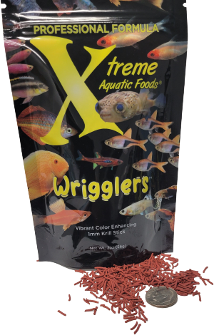Xtreme Wrigglers® - 1mm Slow Sinking Krill Sticks Resealable Pouch Bag