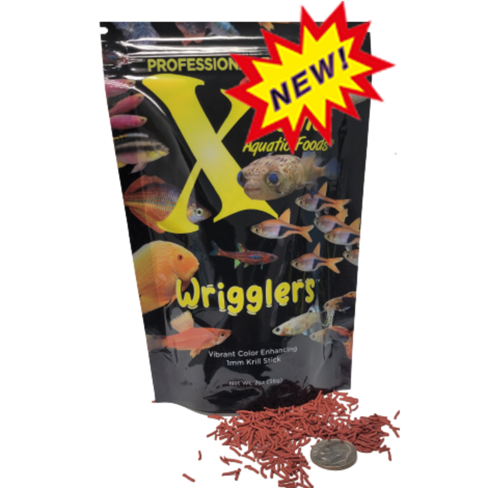 Xtreme Wrigglers® - 1mm Slow Sinking Krill Sticks Resealable Pouch Bag