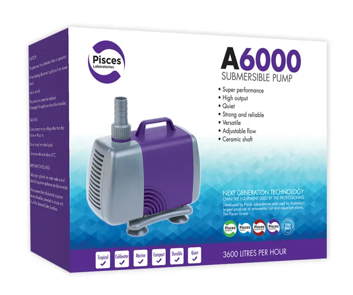 Pisces Aquatics Submersible Pump A9000