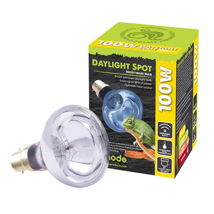 Komodo Neodymium Daylight Spot Bulb ES 100W