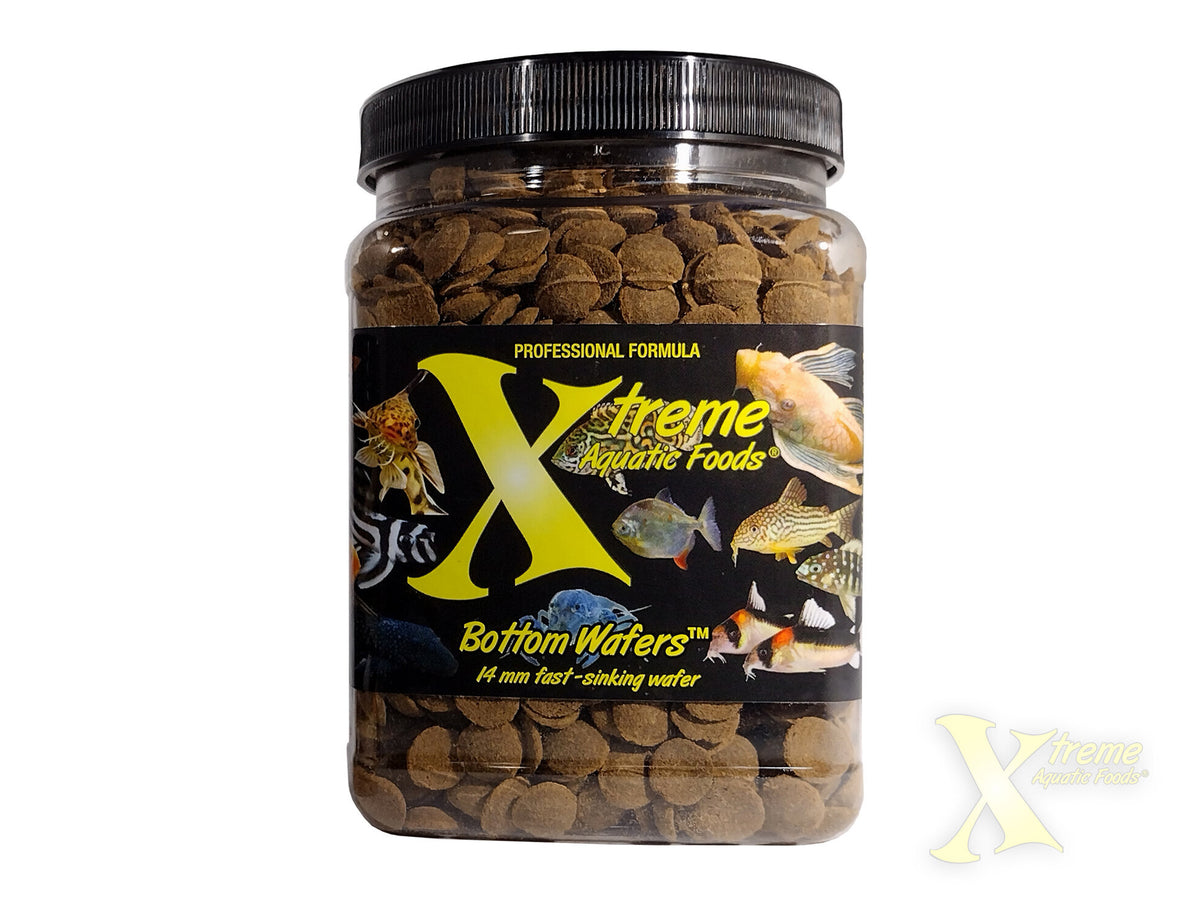 Xtreme Bottom Wafers - 14mm Fast Sinking Wafer with Pea Protein & Cellulose