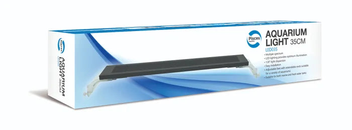 Pisces Aquatics Full Spectrum LED Aquarium Light 35cm