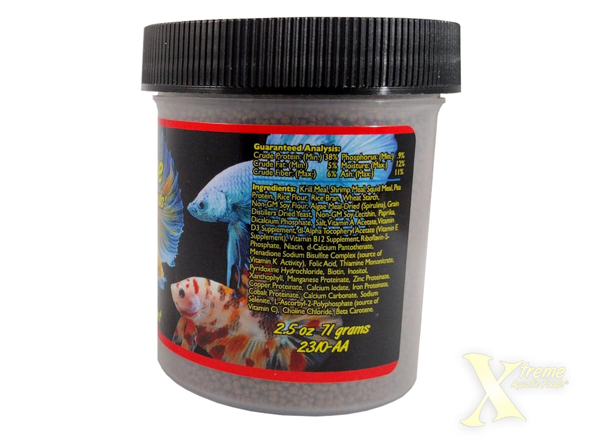 Xtreme Betta Pellets - Floating Pellets Size: 71gm (2.5oz)
