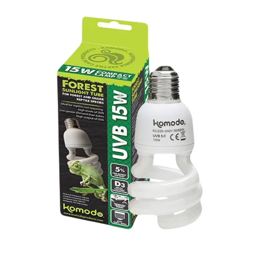 Komodo Compact Lamp UVB 5% ES 15W