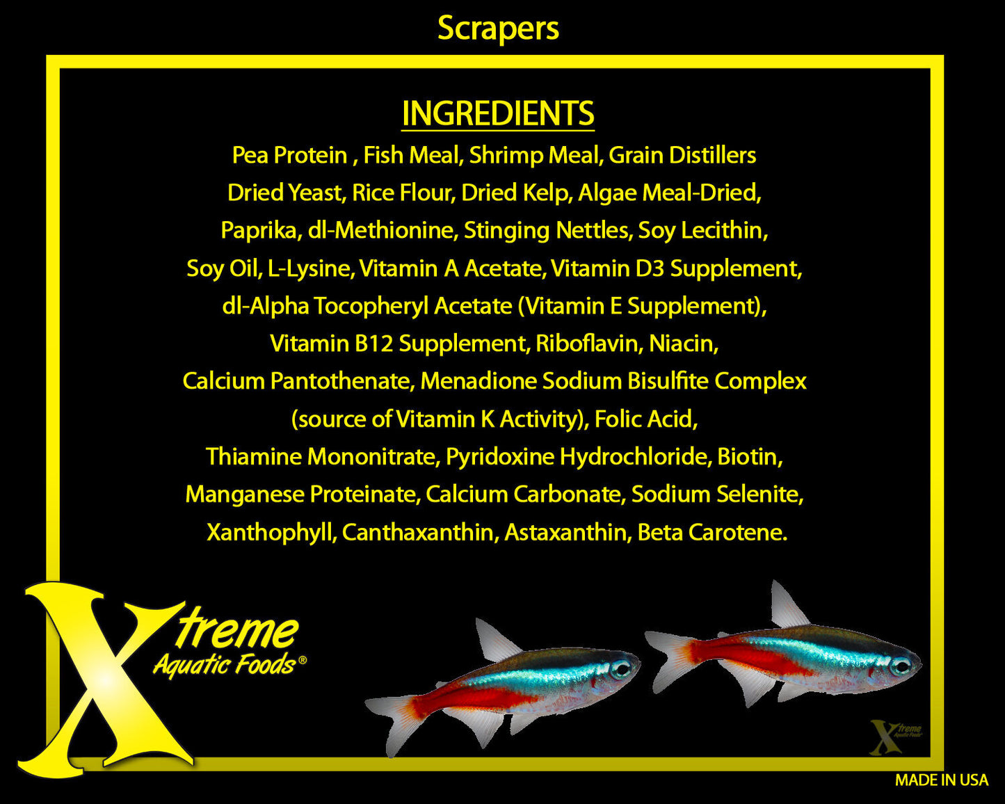 Xtreme Scrapers® - 13-14mm Fast Sinking Wafers with Pea Protein & Cellulose