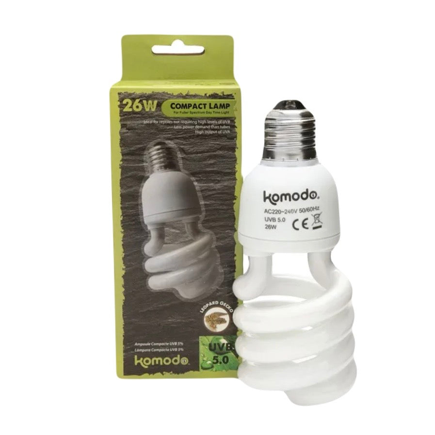 Komodo Compact Lamp UVB 5% ES 26W