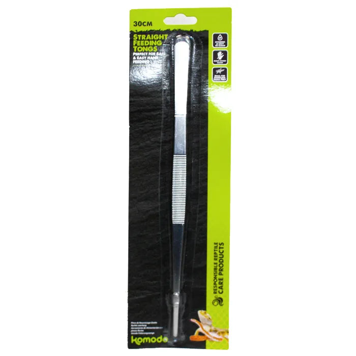 Komodo Feeding Tongs Straight 30cm