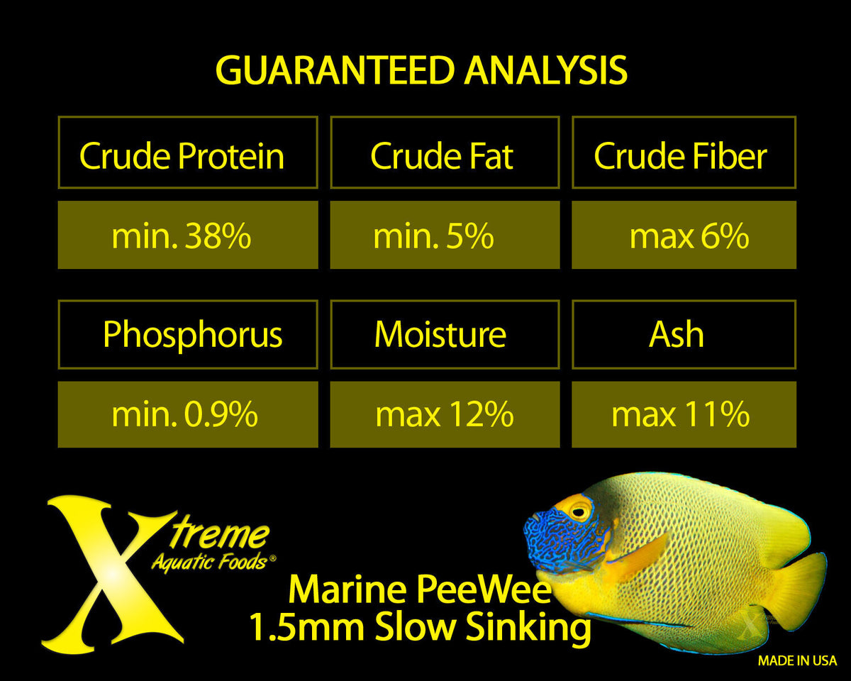 Xtreme Marine PeeWee® -1.5mm slow-sinking pellet