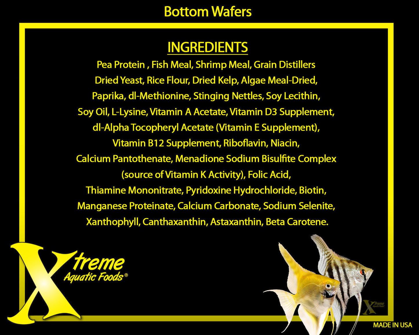 Xtreme Bottom Wafers - 14mm Fast Sinking Wafer with Pea Protein & Cellulose