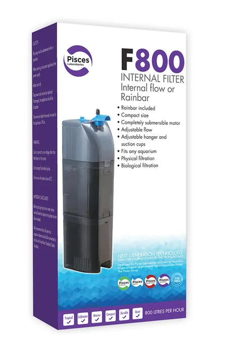 Pisces Aquatics Internal Filter w Spraybar F800 800L/H