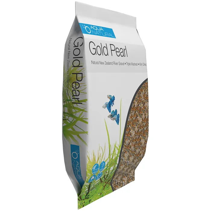 Aqua Natural Aquarium Gravel Gold Pearl 2-4mm