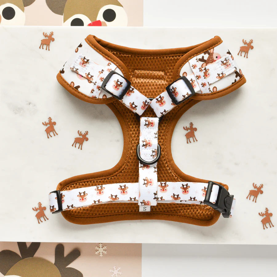 Cocopup London – Adjustable Neck Harness – Ralphie Reindeer