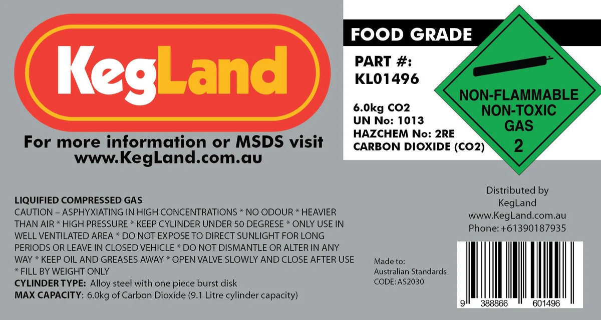 CO2 Gas Cylinder 6KG (Full)