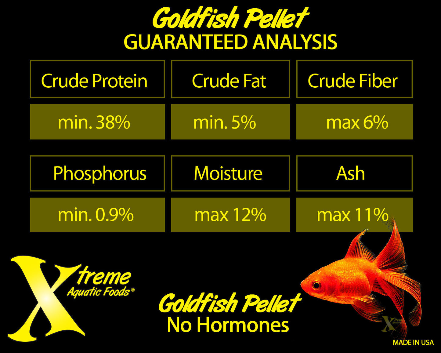 Xtreme Goldfish Pellets - 1.5mm semi-floating pellet