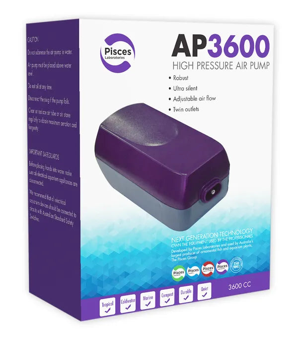 Pisces Aquatics Air Pump AP3600