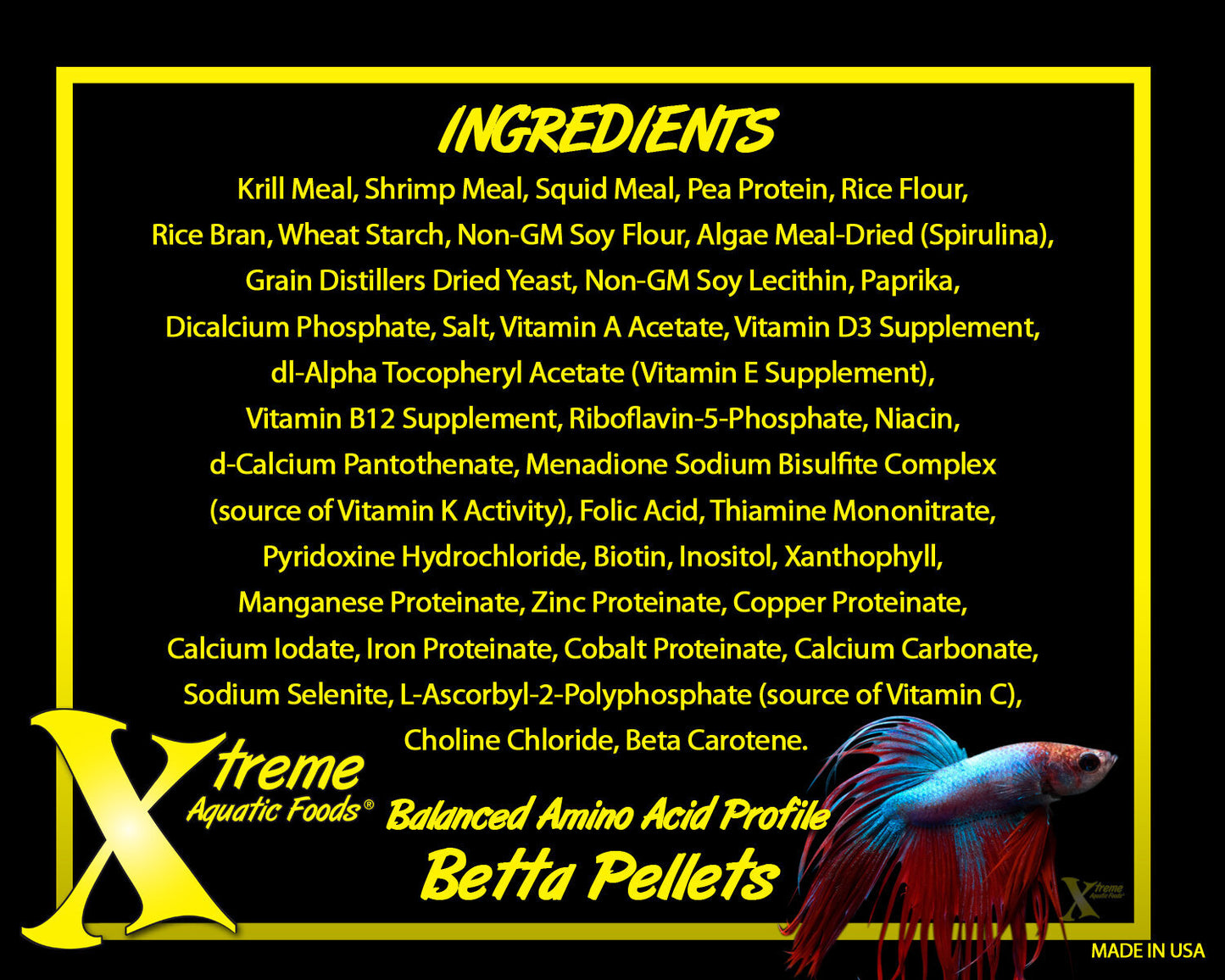 Xtreme Betta Pellets - Floating Pellets Size: 71gm (2.5oz)