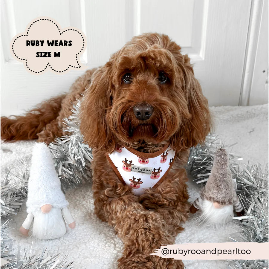 Cocopup London – Adjustable Neck Harness – Ralphie Reindeer