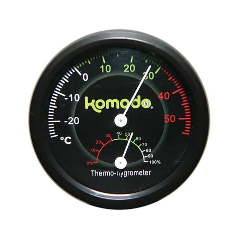 Komodo Combined Thermometer & Hygrometer Analog
