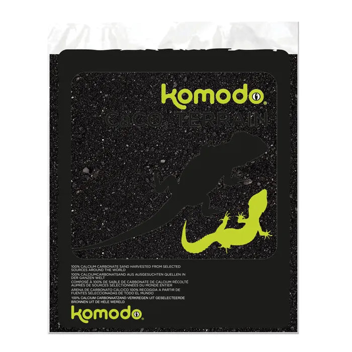 Komodo Reptile CaCO3 Sand Blend Black 4kg