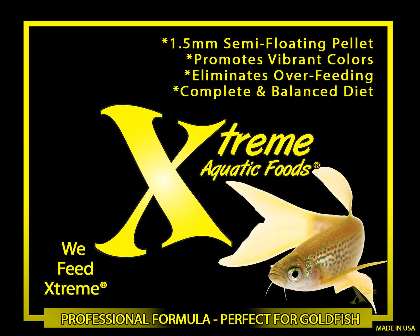 Xtreme Goldfish Pellets - 1.5mm semi-floating pellet