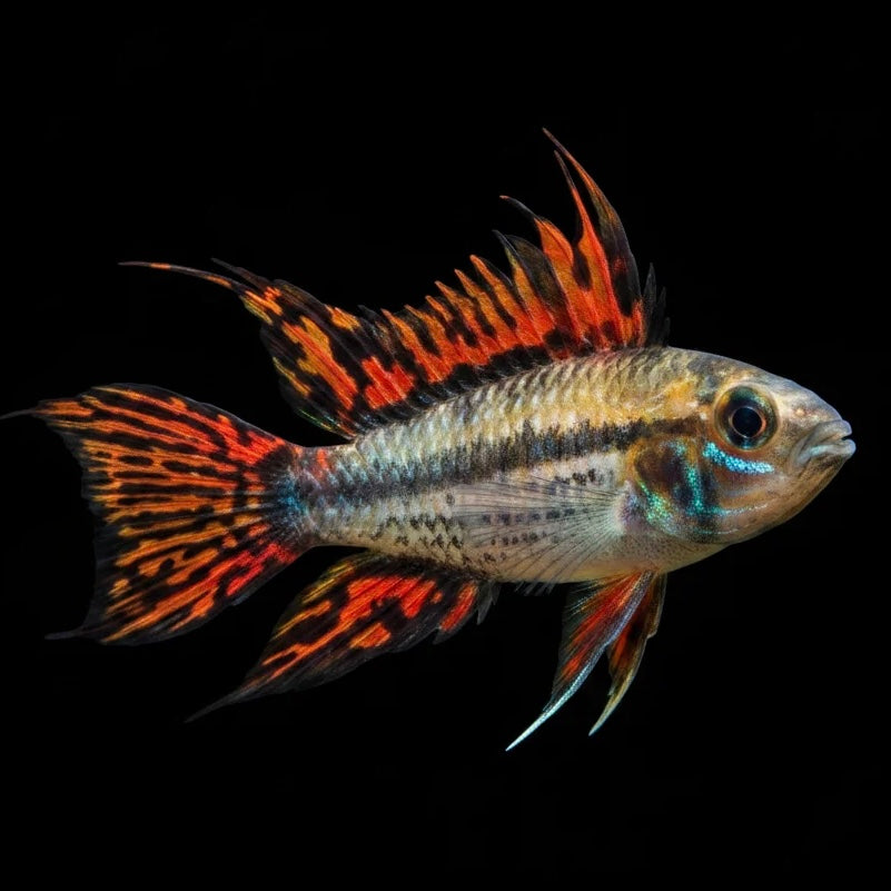 Apistogramma caucatuoides Double Red Pair 3cm