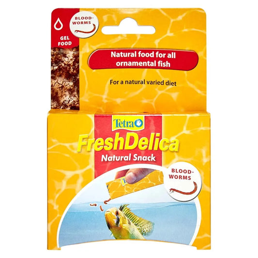 Tetra FreshDelica Bloodworms 48g (3x 16g) Gel Food