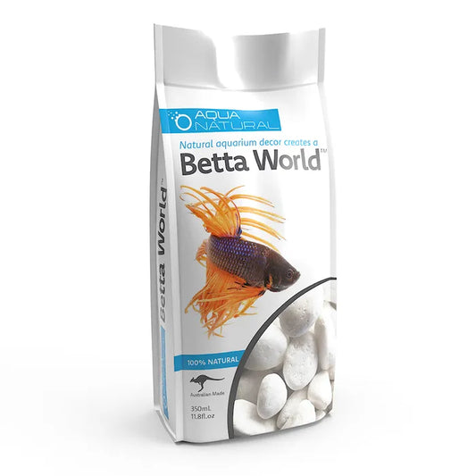 Aqua Natural Betta World Snow White Aquarium Gravel 350g