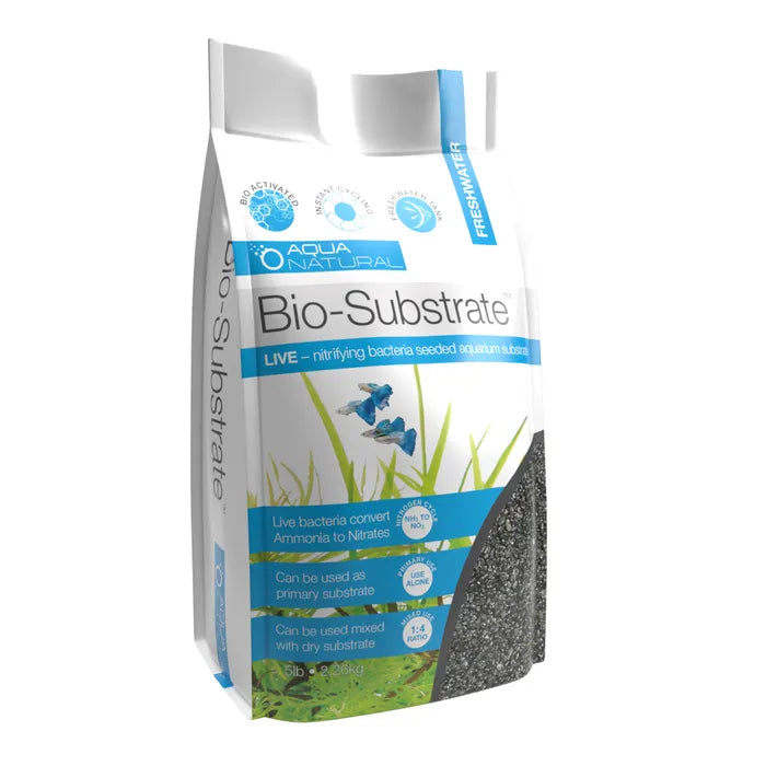 Aqua Natural Bio Substrate Aquarium Gravel Ebony Pearl 2.26kg