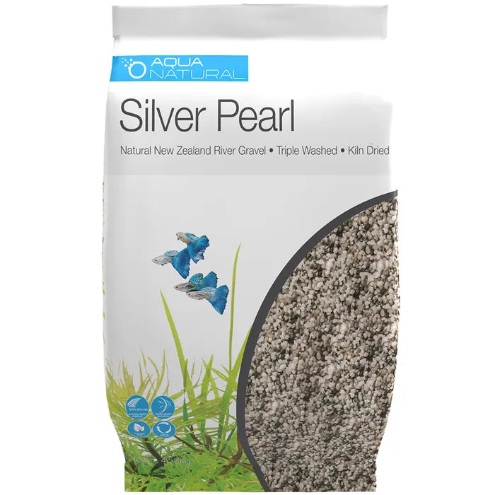 Aqua Natural Aquarium Gravel Silver Pearl  2-4mm