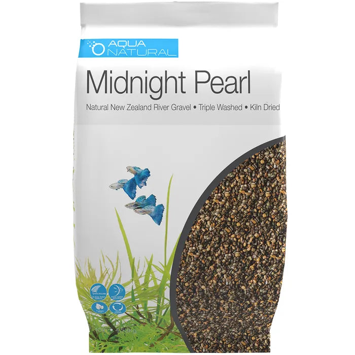 Aqua Natural Aquarium Gravel Midnight Pearl 2-4mm