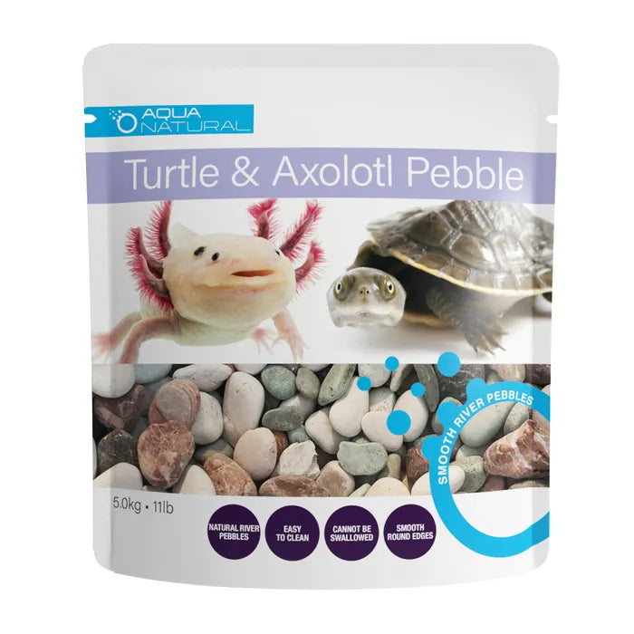 Turtle & Axolotl Aquarium Pebble 5kg Bag