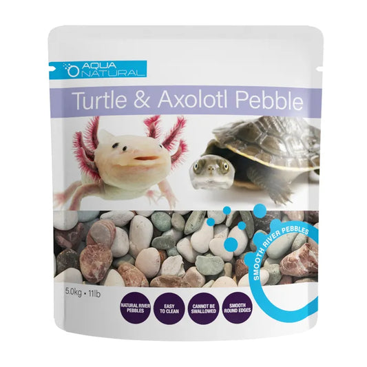 Turtle & Axolotl Aquarium Pebble 5kg Bag