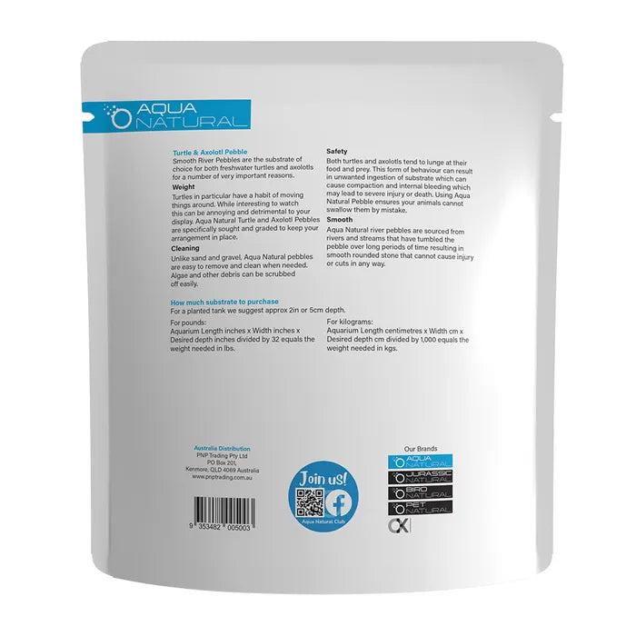 Turtle & Axolotl Aquarium Pebble 5kg Bag