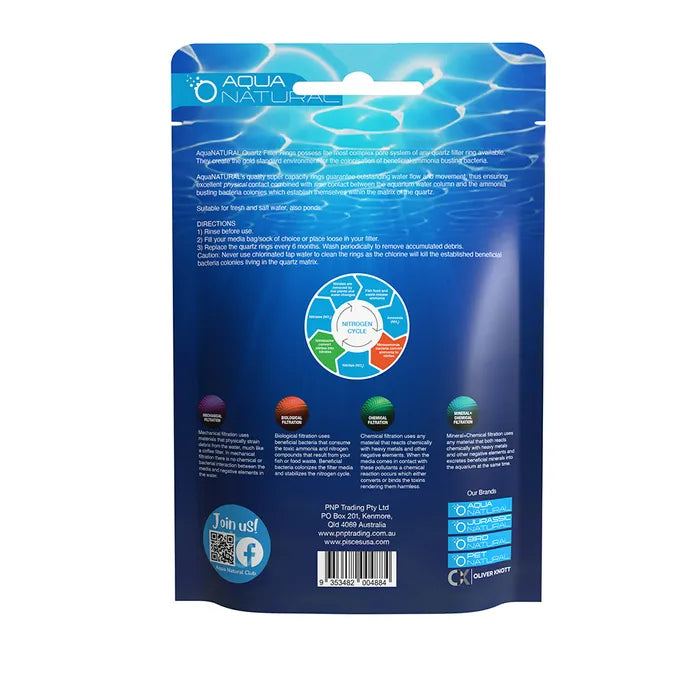 Quartz Filter Rings Filter Media 500g