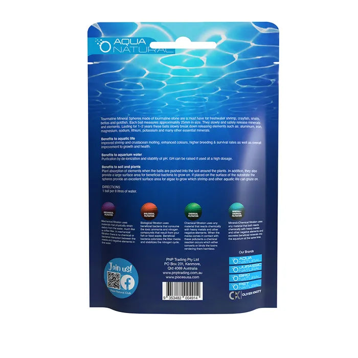 Tourmaline Mineral Balls Filter Media 800g
