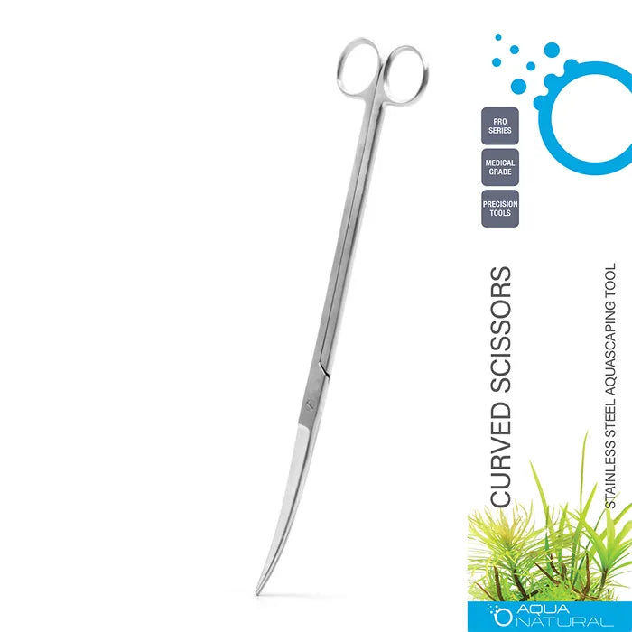 Pro Curved Aquascaping Scissors 25cm