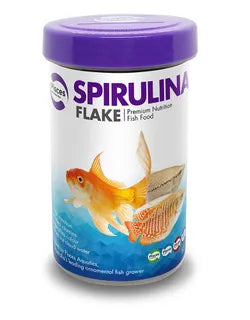 Pisces Aquatics Spirulina Flake 24-100g Premium Nutrition Fish Food