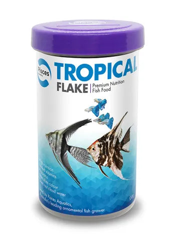 Pisces Aquatics Tropical Flake Premium Nutrition Fish Food 24-180g