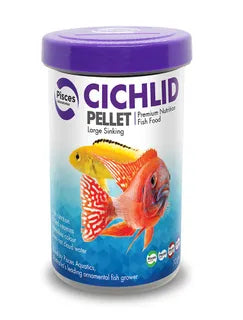 Pisces Aquatics Cichlid Pellet Large Sinking (3mm Pellets) Premium Nutrition Fish Food 70-320g