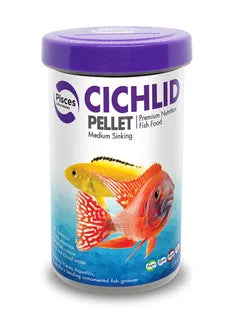 Pisces Aquatics Cichlid Pellet Medium Sinking 65-180g (2mm Pellets) Premium Nutrition Fish Food