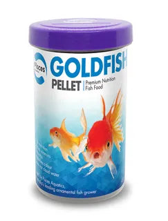 Pisces Aquatics Goldfish Pellet Premium Nutrition Fish Food 45-500g